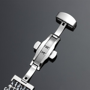 Bracelet de montre Forwelleny 18/20/22mm en cuir de vachette <span class=keywords><strong>vintage</strong></span>, fait main, finition mate, motif embossé peau de serpent et de requin - Product Image 5