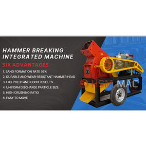 Trituradora de martillo de piedra móvil para motor diésel pequeño portátil HSM, precio para triturar Roca, oro, piedra caliza, mineral, Granito de vidrio - Product Image 6