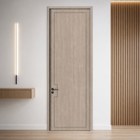 Porte intérieure en bois MDF pour bureau, finition placage bois naturel, imperméable, 30x80 pouces, résistante aux rayures