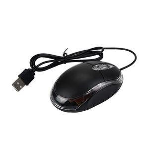 MUSOPTI9-USB 3-Button Wired USB Computer Slim & Compact Mouse Optical USB Mice , Black