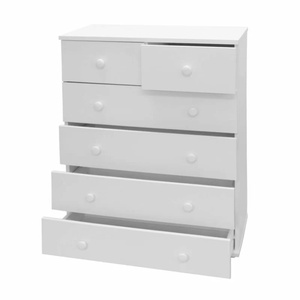 Mobile camera da letto bianco lucido alto turco 6 cassetti cassettiera sezionale stile americano soggiorno mobili di stoccaggio - Product Image 1