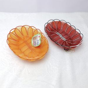 Woven <b>Snack</b> Basket Round Plastic Food <b>Container</b> Kitchen Use 130 Series - Product Image 4