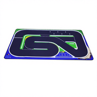 Tapis de course en caoutchouc portable HSP 1420x900mm pour voitures RC miniatures 1/64 1/76, modèle de course sur route, drift, jouet RTR 14+