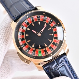 Montre de luxe mécanique pour homme, design jeu de casino, bracelet en alligator vert, boîtier en or rose 18 carats, modèle 2026, la plus vendue - Product Image 2