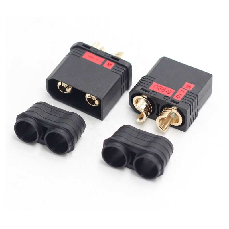 QS8-S Heavy Duty Anti-Spark Batterij Connector Goud Grote Stroom Stekker Qs8 Voor Rc Auto Plant Bescherming Vliegtuig Uav Drone