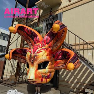 Masque gonflable fantaisie pour la décoration de fêtes à thème - Product Image 3
