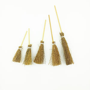 2406 mingzhen bruja pequeña escoba paja mini artesanía decoración <span class=keywords><strong>casa</strong></span> de muñecas - Product Image 3