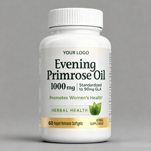 OEM/ODM Primrose Oil 1000mg, Promotes Women's Health, <b>Herbal</b> <b>Supplement</b>, Gluten Free, 60 Rapid Release Softgels - Product Image 1