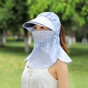Women's Summer Hats With Detachable Face <b>Mask</b> Ponytail Riding <b>Cycling</b> Sun Hats With Glasses - Product Image 1