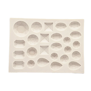 Moule en silicone écologique, compatible lave-vaisselle, 20 cavités, formes variées, facile à démouler pour gâteaux, fondants, décorations en chocolat - Product Image 1
