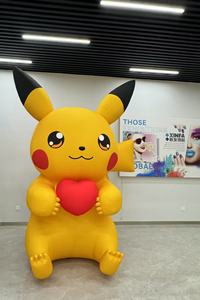 Personalizado inflable gigante amarillo inflable película personaje mascota lindo dibujos animados Pikachu <span class=keywords><strong>disfraz</strong></span> para publicidad promoción - Product Image 2