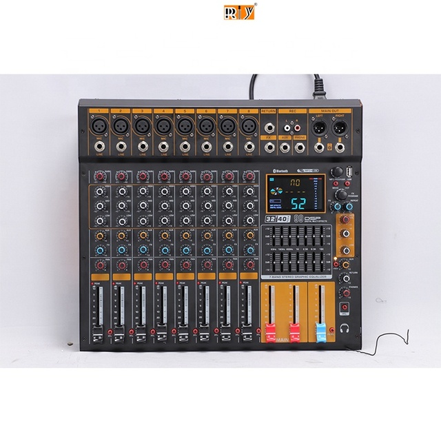 CX Series Professional 99 DSP Digital Sound Mixer Console with Metal Shell 8/12/16 Channel DJ Audio Mixer