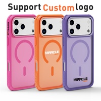 Funda Magnética Rígida para Teléfono con Logotipo Personalizado, Colores de Calidad, TPU Mate y PC, para iPhone 17 Pro Max, Protección Contra Caídas de 3 Metros