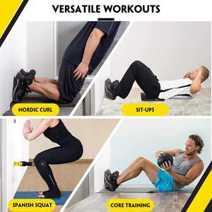Sangle de curl pour les ischio-jambiers réglable Wellshow, squats espagnols, équipement de fitness à domicile, curls nordiques, entraînement abdominal - Product Image 5