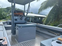 Bateau de pêche rapide en mer avec console centrale 17 pieds / 19 pieds et service moteur