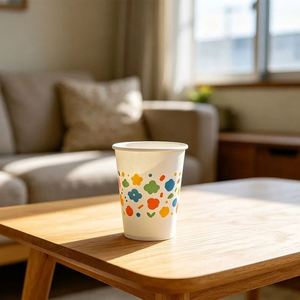 Gobelets en papier kraft à double paroi personnalisés VIC avec impression dorée pour service de jus 8oz/12oz/16oz Diamètre 90mm - Product Image 4