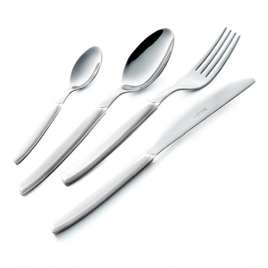 Juego de cubiertos para mesa 24 piezas Inox CROMO Blanco P13BCM 19 - Product Image 3