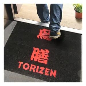 Anti slip custom printed welcome door mat Commercial Carpets With Rubber Backing Footmat Anti slip logo printed outdoor carpet