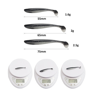 Appât souple en forme de T avec yeux, leurre de pêche, appât artificiel en gel de silice, appât souple pour la pêche, appât souple pour la pêche en mer, appât souple pour la pêche en rivière - Product Image 3