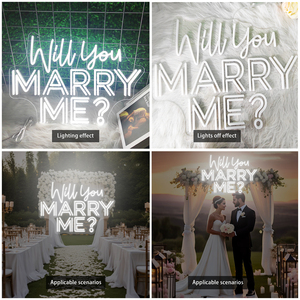 Mi Vuoi Sposare? Insegna al Neon Personalizzata Decorazione Pubblicitaria per Matrimoni Luci LED al Neon Luci Notturne Logo Dolce - Product Image 6
