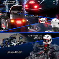 Moto à trois roues RC à drift entièrement proportionnelle, échelle 1/43, mini voiture RC électrique à drift haute vitesse avec figurine de pilote