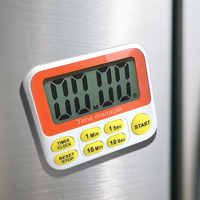 Minisquare jam Timer Digital, Penghitung waktu dapur ramah lingkungan dengan Magnet, desain minimalis