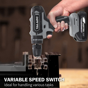 Trapano a Batteria 21V ad Alta Coppia con Mandrino Autoserrante per Cambi Rapidi di Punte Durante Sessioni di Lavoro Veloci - Product Image 2