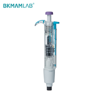 Pipette manuelle en plastique bio-transparente monocanal micro-réglable entièrement autoclavable pour prélèvement quantitatif