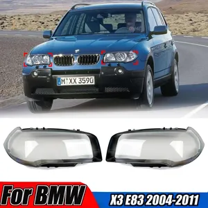 ฝาครอบไฟหน้าสำหรับ X3 E83 ปี 2004-2011 เลนส์ไฟหน้ารถยนต์ ฝาครอบโคมไฟพร้อมเลนส์ไฟหน้าแบบ LED ชุดแต่งตัวถังรถยนต์ - Product Image 1