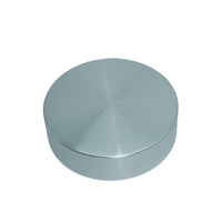 Bouchons à vis en aluminium cosmétique argenté brossé 89/400 pour bouteilles et pots de crème en plastique, ouverture facile, non rechargeables, logo personnalisé disponible