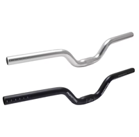 Guidon de vélo pliable Swallow 11009 FMFXTR 25,4*520/580 mm, hauteur 50 mm, guidon fixe pour vélo à pignon fixe