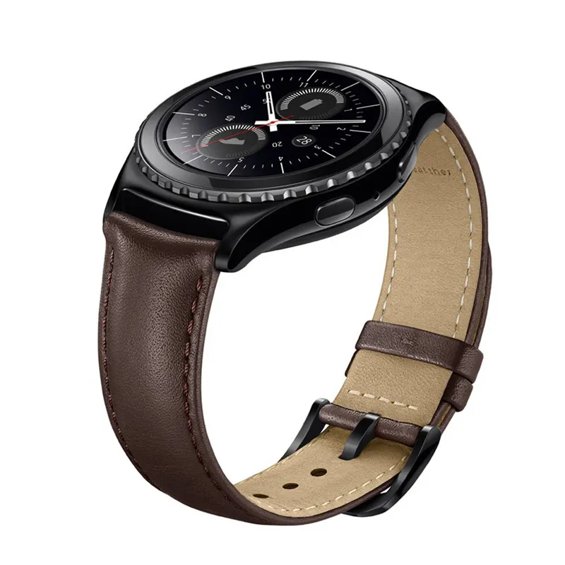 20mm/22mm leather band for samsung galaxy watch 4 3 huawei gt 2 2e 3 pro amazfit gtr 3 pro bip gts 2 S3 gear S3 active strap