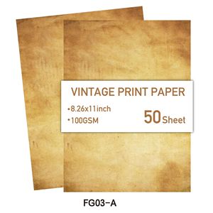 Enveloppe Portefeuille Numérique Lian Kraft 50 Modèle Rétro Nostalgique <span class=keywords><strong>A4</strong></span> Double Face Lian-1 Matériel Décoratif DIY - Product Image 3
