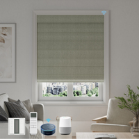Stores romains personnalisables Allbright, tissu occultant 90% polyester 10% coton, design moderne pour usage domestique