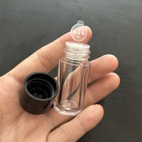 ISMAN Pot de luxe rond 3g noir transparent pour fard à paupières, flacon vide pour poudre libre, conteneur pour nail art, vente en gros, marque privée, usine