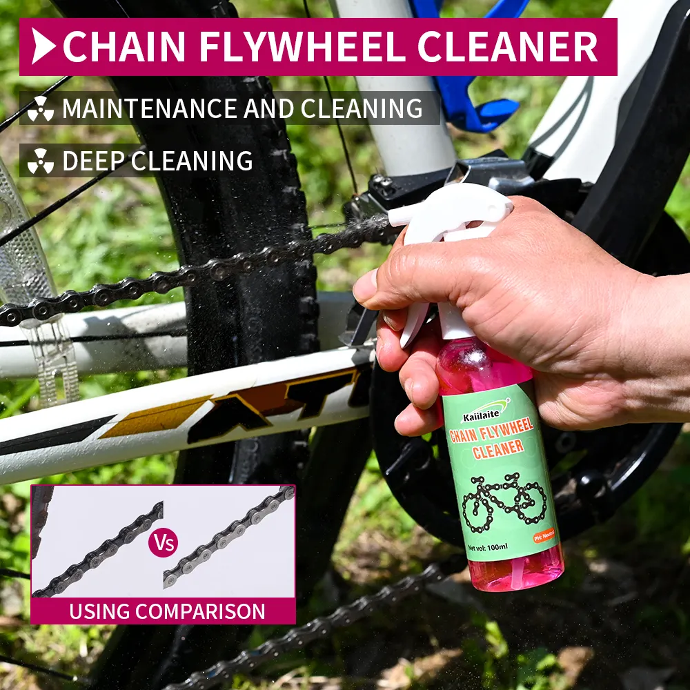 Lubrificante de óleo de proteção para corrente de bicicleta, kit de limpeza de corrente de motocicleta, detergente e limpeza de corrente de bicicleta personalizado OEM