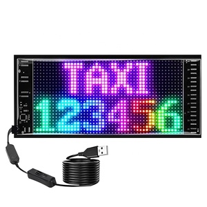 Paneles de visualización <span class=keywords><strong>LED</strong></span> flexibles RGB impermeables Diy de transmisión inalámbrica para ventana trasera - Product Image 5