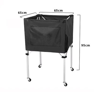 Best Selling <b>Foldable</b> Volleyball <b>Trolley</b> with Wheels Aluminum Alloy & Oxford Cloth 65x65x95 CM - Product Image 2