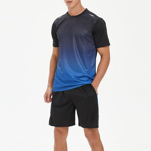 Séchage rapide athlétique Gym Wear costume personnalisé Sublimation Fitness tenues ensembles respirant <span class=keywords><strong>course</strong></span> sport t-shirt et shorts - Product Image 3