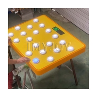 Jeu de bâton de réaction de défi de bouton de lumière LED interactif pour le plastique électronique d'agilité de réponse de Coordination œil-main de bureau