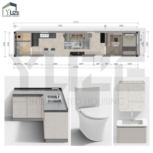 40ft Design de luxe à usage résidentiel Décoration <span class=keywords><strong>en</strong></span> <span class=keywords><strong>bois</strong></span> Maison de jardin mobile préfabriquée fabriquée <span class=keywords><strong>en</strong></span> conteneurs d'expédition - Product Image 4