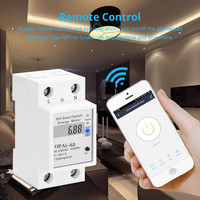 Interrupteur électrique intelligent Tuya, wi-fi, avec contrôle de l'énergie, pour maison connectée