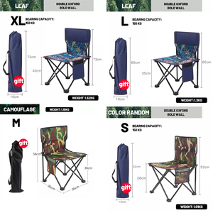 Chaise pliante portable d'extérieur, tabouret de <span class=keywords><strong>peinture</strong></span> artistique, petit tabouret de croquis, chaise de pêche, loisirs, voyage, chaise pliante de camping - Product Image 4
