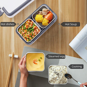 Haute qualité multifonctionnel 4L chauffage bouteille d'eau chaude cuisson boîte à lunch 304 acier inoxydable électrique tiffin boîte - Product Image 4
