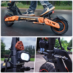 Trottinettes électriques pliables tout-terrain Kugoo G4 MAX 75 km/h pour adultes, autonomie de 78 km, grande taille, pneus larges tout-terrain de 11 pouces, trottinette électrique pliable - Product Image 5