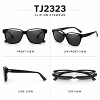 Montures de prescription TR90 avec clip solaire et verres TAC – Vente en gros de montures de lunettes – Ensemble de montures de lunettes