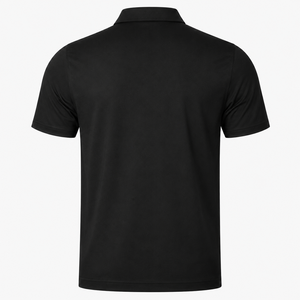 Polo de golf de alto rendimiento para hombre, de secado rápido, elástico en 4 direcciones, antiencogimiento, negro, premium. - Product Image 4
