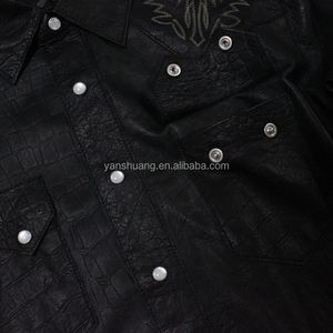 Bomber invernale indiano G1 in vera <span class=keywords><strong>pelle</strong></span> ricamata da uomo <span class=keywords><strong>giacca</strong></span> <span class=keywords><strong>di</strong></span> <span class=keywords><strong>pelle</strong></span> <span class=keywords><strong>di</strong></span> pecora nera abbronzata arancione - Product Image 5