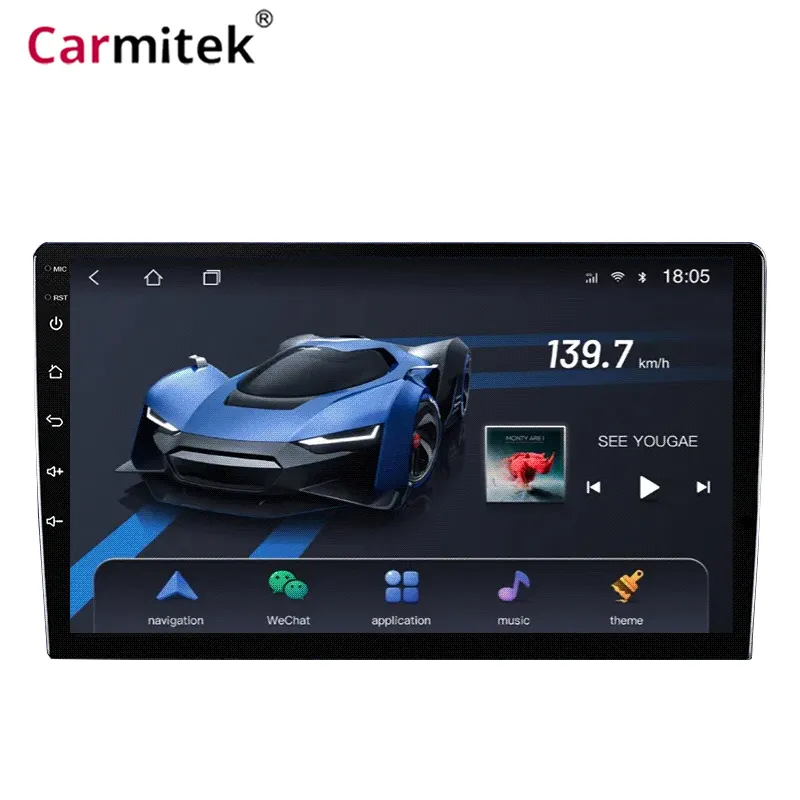 9 10 Inch Android Universele 2 Din Android Radio Stereo Multimedia Speler Gps Navigatie Carplay Voor Chevrolet N300 V8 S10 C10