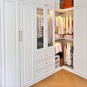 Armario Empotrado para Dormitorio Estilo Francés BALOM, Blanco Mate, Cierre Suave, Diseño Modular Personalizado, Venta al Por Mayor de Fábrica OEM - Product Image 2